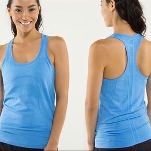 Lululemon blue swiftly tech tank top